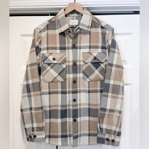 7diamonds Twill Plaid Shacket Shirt Jacket